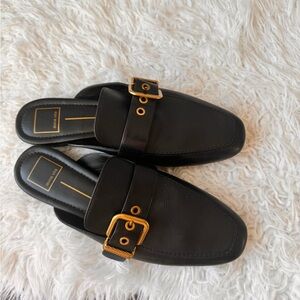 Dolce Vita black leather flats